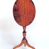 Hepplewhite Cherry  Oval Tilt Top Candle Stand