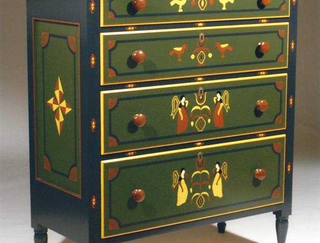 A Mahantongo Valley Paint-Decorated Chest of Drawers