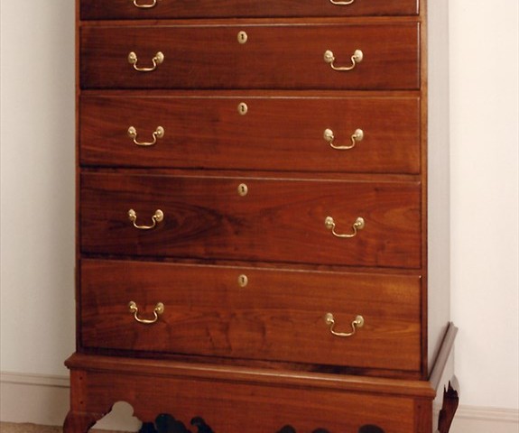 Queen Anne Walnut Chest-on-Frame