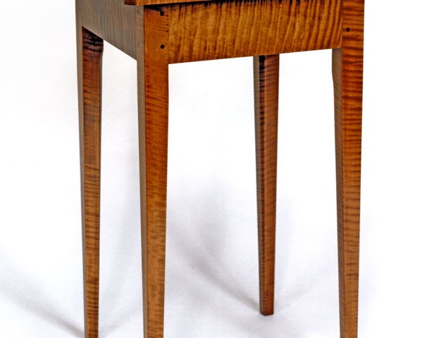 Federal Tiger Maple Side Table