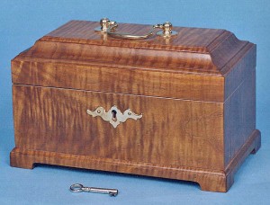 Chippendale Tea Caddy Jewelry Box