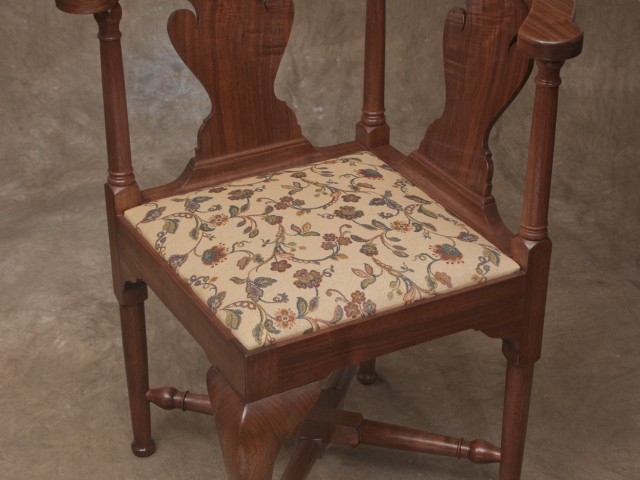 New England Walnut Roundabout Chair